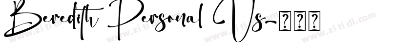 Beredith Personal Us字体转换